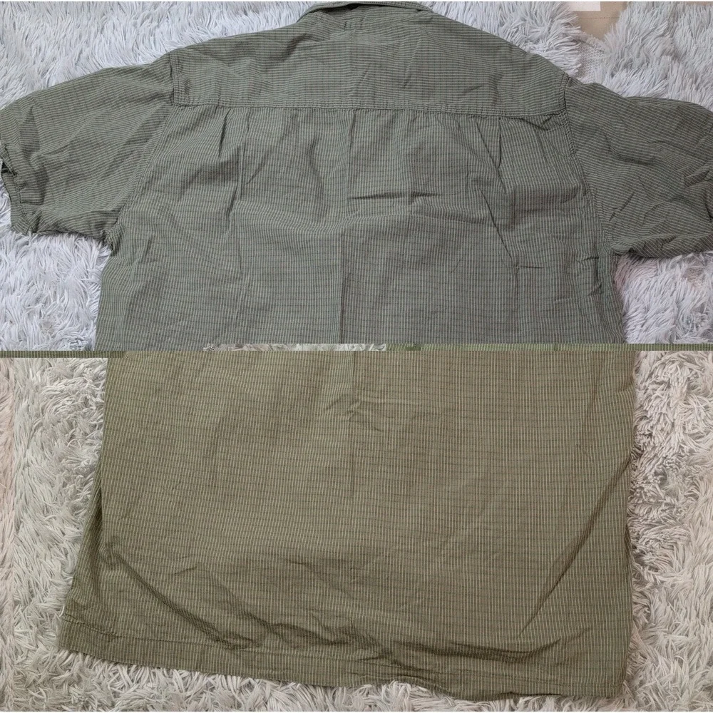 Vintage Levi's Silvertab Shirt Mens L Green Check Preppy Casual Button Up Y2K